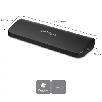 Docking station USB 3.0 para dois monitores StarTech.com com HDMI e DVI/VGA