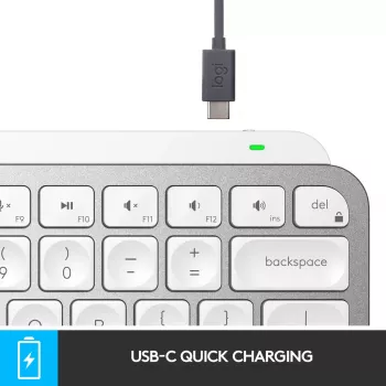 Teclado sem fios iluminado Logitech MX Keys Mini Mini QWERTY