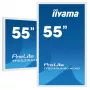 Ecrã de sinalização iiyama TF5539UHSC-W1AG 139,7 cm (55 polegadas) LED 500 cd/m² 4K Ultra HD branco ecrã tátil 24/7