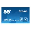 Ecrã de sinalização iiyama TF5539UHSC-W1AG 139,7 cm (55 polegadas) LED 500 cd/m² 4K Ultra HD branco ecrã tátil 24/7