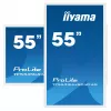Ecrã de sinalização iiyama TF5539UHSC-W1AG 139,7 cm (55 polegadas) LED 500 cd/m² 4K Ultra HD branco ecrã tátil 24/7