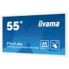 Ecrã de sinalização iiyama TF5539UHSC-W1AG 139,7 cm (55 polegadas) LED 500 cd/m² 4K Ultra HD branco ecrã tátil 24/7