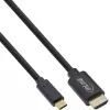 Cabo de visualização USB InLine 64111 ficha USB-C para ficha HDMI 1 m