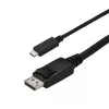 Cabo USB-C para DisplayPort 1.2 StarTech.com 2,9 m (9,8 ft.) 4K 60Hz – cabo adaptador USB-C para DisplayPort – HBR2 USB Type-C DP Alt Mode para cabo de vídeo de monitor DP – funciona com Thunderbolt 3 – preto