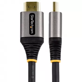 Cabo HDMI 2.1 StarTech.com 50 cm 8K – Cabo HDMI Ultra High Speed certificado 48 Gbit/s – 8K 60 Hz/4K 120 Hz HDR10+ eARC – Cabo HDMI Ultra HD 8K – Monitor/TV/Display – Revestimento TPE flexível
