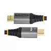 Cabo HDMI 2.1 StarTech.com 50 cm 8K – Cabo HDMI Ultra High Speed certificado 48 Gbit/s – 8K 60 Hz/4K 120 Hz HDR10+ eARC – Cabo HDMI Ultra HD 8K – Monitor/TV/Display – Revestimento TPE flexível