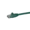 Cabo Ethernet CAT6 StarTech.com 1 m – Cabo Ethernet Gigabit CAT 6 verde – 250 MHz 100 W PoE RJ45 UTP de rede/patch, proteção do encaixe com alívio de tensão, testado individualmente