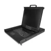 Consola KVM para rack StarTech.com – KVM VGA de porta única com monitor LCD de 17 polegadas para rack de servidor – Gaveta KVM LCD 1U universal totalmente equipada com cabos e hardware – Suporte USB – 50.000 MTBF