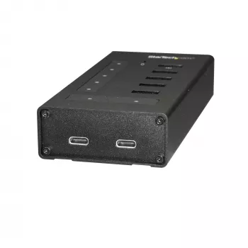 Hub USB C de 7 portas StarTech.com – USB Type-C para 2x USB-C/5x USB-A – Hub USB 3.0 de metal comercial – SuperSpeed USB 3.2 Gen 1 (5 Gbit/s) – Alimentado autonomamente – Carregamento rápido BC 1.2 – Montável/Robusto