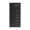 StarTech.com HB30C5A2CST hub USB 3.0 de 7 portas, USB-C para 5x USB-A e 2x USB-C, porta de carregamento rápido, industrial, em metal
