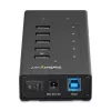 StarTech.com HB30C5A2CST hub USB 3.0 de 7 portas, USB-C para 5x USB-A e 2x USB-C, porta de carregamento rápido, industrial, em metal