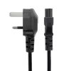 Cabo de alimentação para portátil UK StarTech.com 3ft (1 m), BS 1363 para C5 (trevo), 2,5A 250V, 18AWG, cabo de substituição para portátil UK, cabo de alimentação para impressora, cabo de carregamento para portátil, cabo de fonte de alimentação para portátil