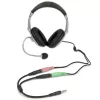 Adaptador de headset StarTech.com para headsets com fichas separadas de auscultador/microfone – 3,5 mm de 4 polos para 2x 3,5 mm de 3 polos ficha/conector fêmea