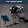 Adaptador de headset StarTech.com para headsets com fichas separadas de auscultador/microfone – 3,5 mm de 4 polos para 2x 3,5 mm de 3 polos ficha/conector fêmea