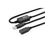 Cabo USB Microconnect USBAAF15A USB 2.0 15 m USB A preto