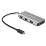 StarTech.com HB31C3ASDMB hub USB-C de 3 portas com leitor de cartões SD, 3x USB-A, 10 Gbps, USB 3.1, alimentado pelo barramento, cabo de 25 cm, compatível com Thunderbolt 3