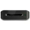 StarTech.com HB31C3ASDMB hub USB-C de 3 portas com leitor de cartões SD, 3x USB-A, 10 Gbps, USB 3.1, alimentado pelo barramento, cabo de 25 cm, compatível com Thunderbolt 3