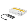 StarTech.com HB31C3ASDMB hub USB-C de 3 portas com leitor de cartões SD, 3x USB-A, 10 Gbps, USB 3.1, alimentado pelo barramento, cabo de 25 cm, compatível com Thunderbolt 3