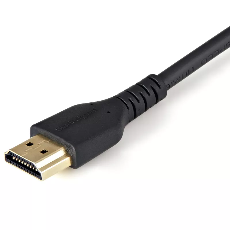 Cabo HDMI StarTech.com 6ft (2 m) com parafuso de segurança – 4K 60Hz HDR – Cabo de monitor HDMI 2.0 High-Speed com conector de parafuso de segurança para ligação segura – Cabo HDMI com Ethernet – M/M