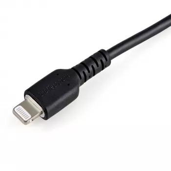 Cabo USB-A para Lightning preto resistente StarTech.com 15 cm – Cabo de carregamento/sincronização USB Type-A para Lightning robusto em fibra aramida – Certificado Apple MFi para iPad/iPhone 12