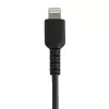 Cabo USB-A para Lightning preto resistente StarTech.com 15 cm – Cabo de carregamento/sincronização USB Type-A para Lightning robusto em fibra aramida – Certificado Apple MFi para iPad/iPhone 12
