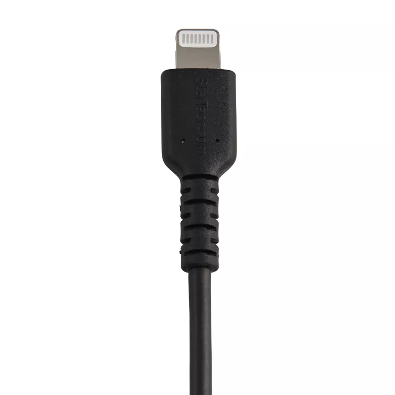 Cabo USB-A para Lightning preto resistente StarTech.com 15 cm – Cabo de carregamento/sincronização USB Type-A para Lightning robusto em fibra aramida – Certificado Apple MFi para iPad/iPhone 12