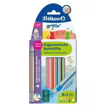 Lápis de aguarela Pelikan griffix multicolor 10 unid.