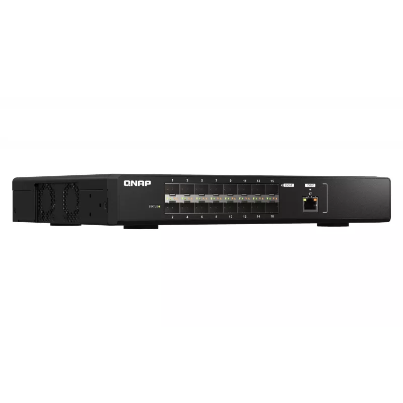 Switch de rede QNAP QSW-M5216-1T gerido L2 preto