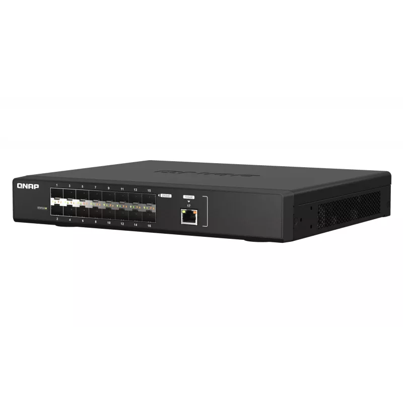 Switch de rede QNAP QSW-M5216-1T gerido L2 preto