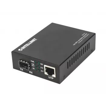 Conversor de mídia Intellinet 10GBase-T para 10GBase-R, 1 x slot SFP+ 10 GB, 1 x porta RJ45 10GB