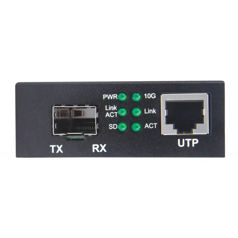 Conversor de mídia Intellinet 10GBase-T para 10GBase-R, 1 x slot SFP+ 10 GB, 1 x porta RJ45 10GB