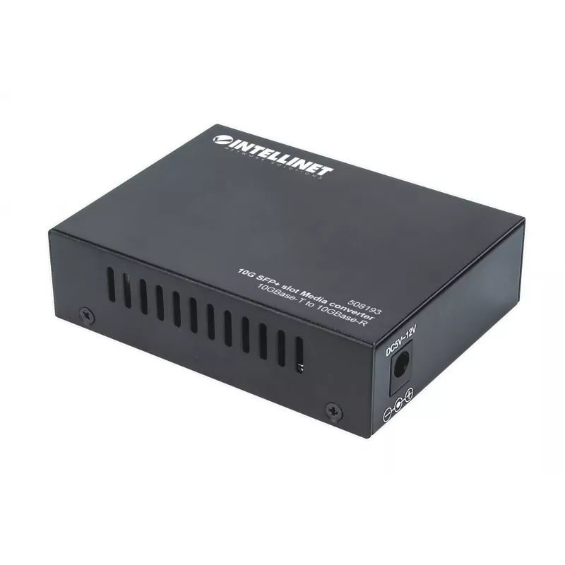 Conversor de mídia Intellinet 10GBase-T para 10GBase-R, 1 x slot SFP+ 10 GB, 1 x porta RJ45 10GB