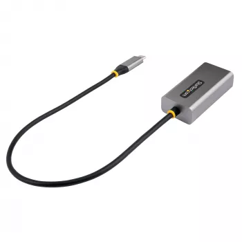 Adaptador StarTech.com USB-C para Ethernet, adaptador de rede USB 3.0 para Gigabit Ethernet – 10/100/1000 Mbit/s, adaptador USB-C para RJ45 Ethernet (GbE), cabo fixo de 30 cm, instalação sem drivers