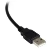StarTech.com ICUSB2321FIS cabo adaptador série FTDI de USB para RS232 DB9 de 1 porta, isolado oticamente, 2,5 m, preto
