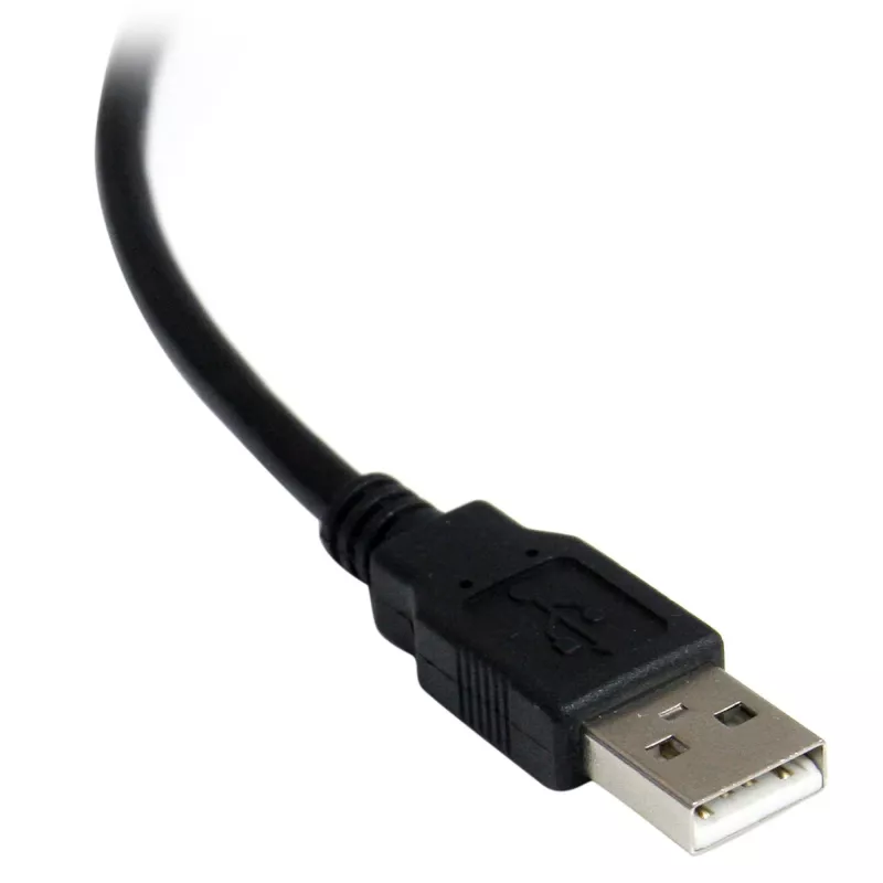 StarTech.com ICUSB2321FIS cabo adaptador série FTDI de USB para RS232 DB9 de 1 porta, isolado oticamente, 2,5 m, preto