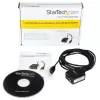 StarTech.com ICUSB2321FIS cabo adaptador série FTDI de USB para RS232 DB9 de 1 porta, isolado oticamente, 2,5 m, preto