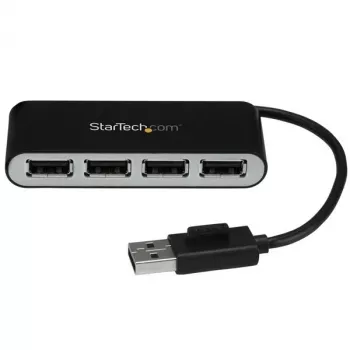 Hub USB 2.0 portátil StarTech.com de 4 portas com cabo integrado