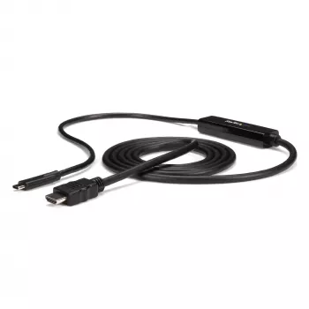 Cabo StarTech.com 6ft (2m) USB C para HDMI - 4K 30Hz conversor de vídeo USB Type-C para HDMI - cabo adaptador USB-C DP Alt Mode para monitor HDMI - compatível com Thunderbolt