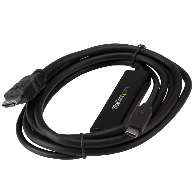 Cabo StarTech.com 6ft (2m) USB C para HDMI - 4K 30Hz conversor de vídeo USB Type-C para HDMI - cabo adaptador USB-C DP Alt Mode para monitor HDMI - compatível com Thunderbolt