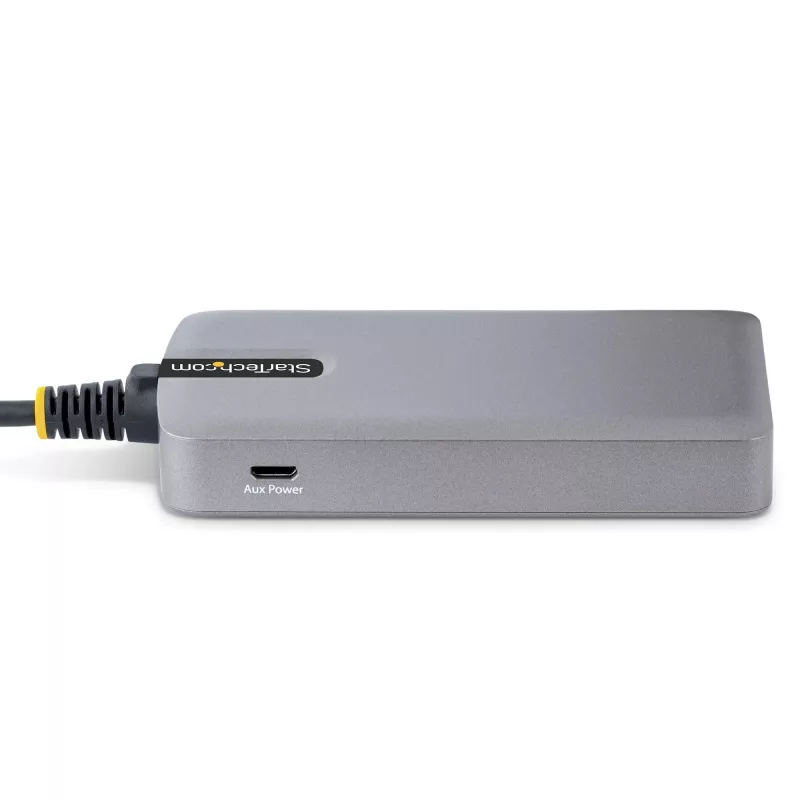 Hub USB StarTech.com de 4 portas – USB 3.0 5 Gbit/s, alimentado pelo bus, USB-A para hub 4x USB-A com entrada de alimentação auxiliar opcional – hub USB portátil para desktop/portátil, cabo de 30 cm, hub de extensão USB