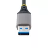 Hub USB StarTech.com de 4 portas – USB 3.0 5 Gbit/s, alimentado pelo bus, USB-A para hub 4x USB-A com entrada de alimentação auxiliar opcional – hub USB portátil para desktop/portátil, cabo de 30 cm, hub de extensão USB