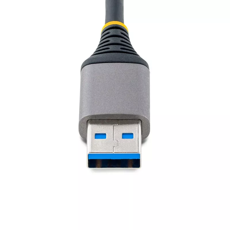 Hub USB StarTech.com de 4 portas – USB 3.0 5 Gbit/s, alimentado pelo bus, USB-A para hub 4x USB-A com entrada de alimentação auxiliar opcional – hub USB portátil para desktop/portátil, cabo de 30 cm, hub de extensão USB