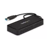 Mini-dock USB 3.0 StarTech.com – docking station USB-A de monitor duplo com vídeo DisplayPort 4K 60Hz e Gigabit Ethernet – cabo de 30 cm – adaptador portátil USB 3.1 Gen 1 Type-A para portátil