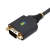 Cabo adaptador StarTech.com 3 m USB para série, retenção COM, parafusos/porcas substituíveis, USB-A para DB9 RS232, CI FTDI, proteção ESD, Windows/macOS/Linux