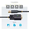 Cabo adaptador StarTech.com 3 m USB para série, retenção COM, parafusos/porcas substituíveis, USB-A para DB9 RS232, CI FTDI, proteção ESD, Windows/macOS/Linux