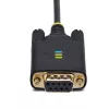 Cabo adaptador StarTech.com 1m USB para série null modem, parafusos/porcas DB9 substituíveis, retenção COM, USB-A para RS232, FTDI, proteção ESD nível 4, Windows/macOS/ChromeOS/Linux – construção robusta em TPE