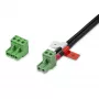 Fonte de alimentação DC universal StarTech.com 160W (24V/6,6A), cabo de 2 fios de 1,2m, blocos de terminais de 2/3 pinos, fonte de alimentação externa 100-240V AC/DC para hubs USB industriais, NA/UK/EU/ANZ