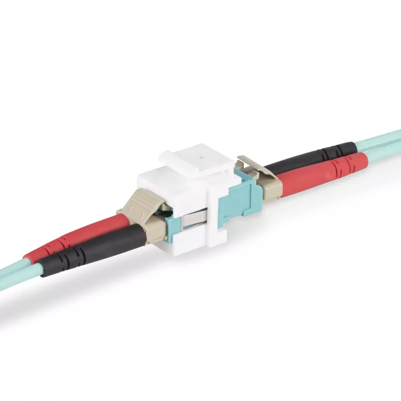 Acoplador StarTech.com LC para LC, acoplador de fibra ótica LC, conetor fêmea keystone LC/UPC, acoplador keystone LC de fibra ótica duplex para patch panel