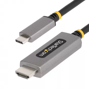 Cabo adaptador StarTech.com 10ft (3m) USB-C para HDMI, 8K 60Hz, 4K 144Hz, HDR10, cabo conversor de vídeo USB Type-C para HDMI 2.1, compatível com USB-C DP Alt Mode/USB4/Thunderbolt 3/4 – portátil USB-C para monitor HDMI