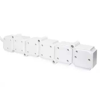 Régua de tomadas Digitus flexível 4 tomadas com 2 portas USB e interruptor